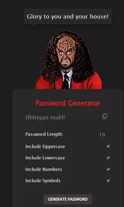 Klingon face